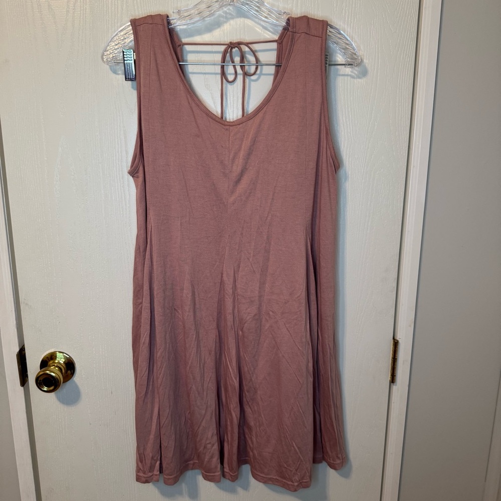 She + Sky Mauve Sleeveless Top Tunis Length Size XL